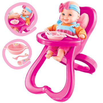 12 Inch Stuff Doll with Dining Chair